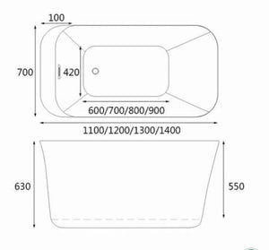 Hera Bathtub 1016, Portable HDB Bathtub, No hacking, No tiling - SaniQUO | The Concept Store For Your Bathroom
