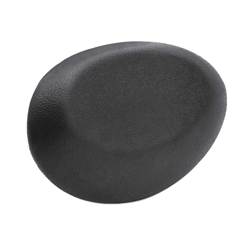 Bathtub Pillow Round, Black | Headrest, Compatible With Round and Oval Bathtubs - SaniQUO