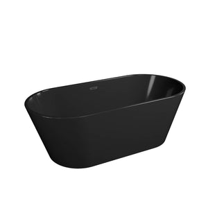 Black Hera Bathtub 1005 OVAL Stand Alone | The Mini Bathtub for your Home Spa - SaniQUO | The Concept Store For Your Bathroom