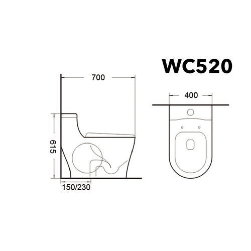 Wc-520 Water Closet (while Stock Lasts) - SaniQUO | The Concept Store For Your Bathroom